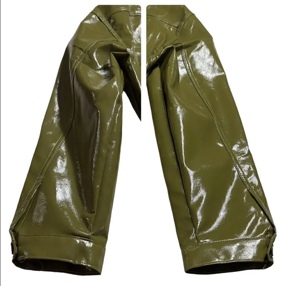Princess Polly Starboy Green Vegan Leather Jacket MEDIUM/LARGE NWT - Picture 11 of 16